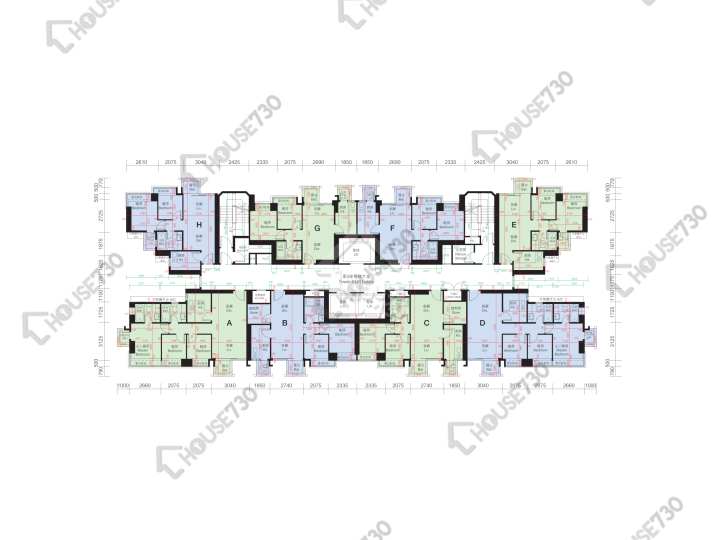 逸峯 平面图 逸峯 5座 26-33,35楼 楼层平面图 - House730