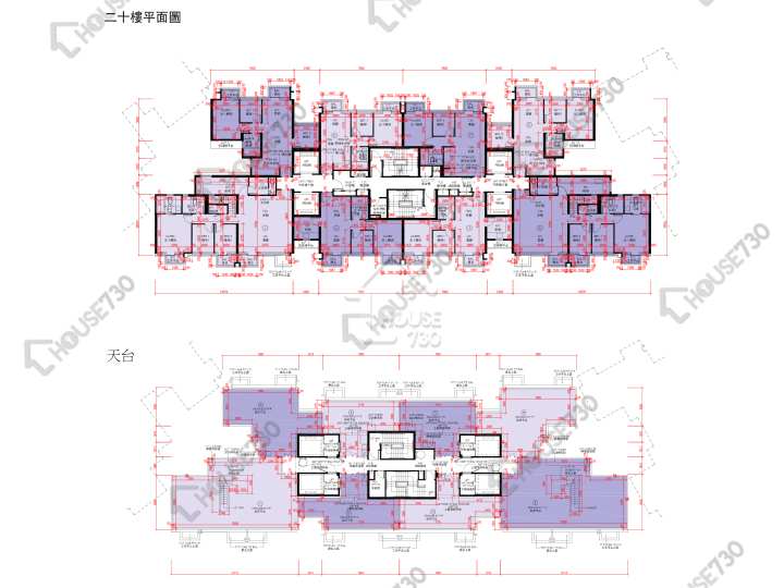 天鑽 平面圖 天鑽 8座 20樓 樓層平面圖 - House730