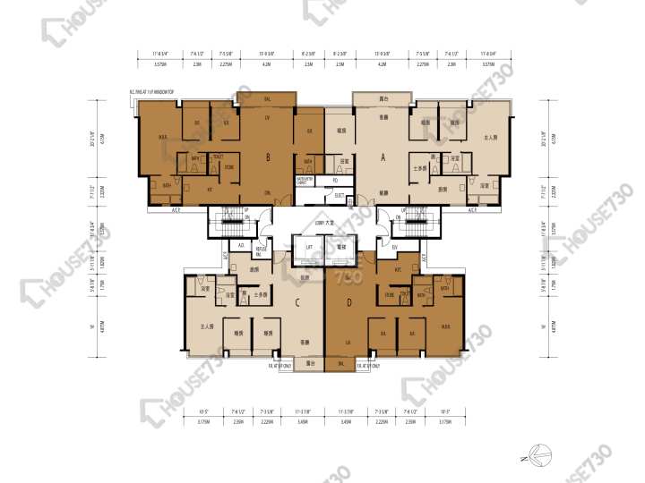 星堤 平面圖 星堤 7座 3,5-10,11樓 樓層平面圖 - House730