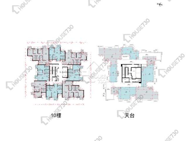 Wetland Seasons Park 平面圖 Wetland Seasons Park 2期 11座 10樓 樓層平面圖 - House730