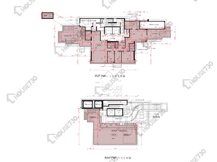 爾巒 平面圖 爾巒 茵羅洛斯大道 2座 25樓 樓層平面圖 - House730