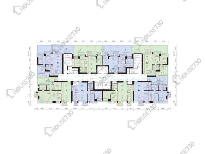 逸峯 平面图 逸峯 5座 5楼 楼层平面图 - House730
