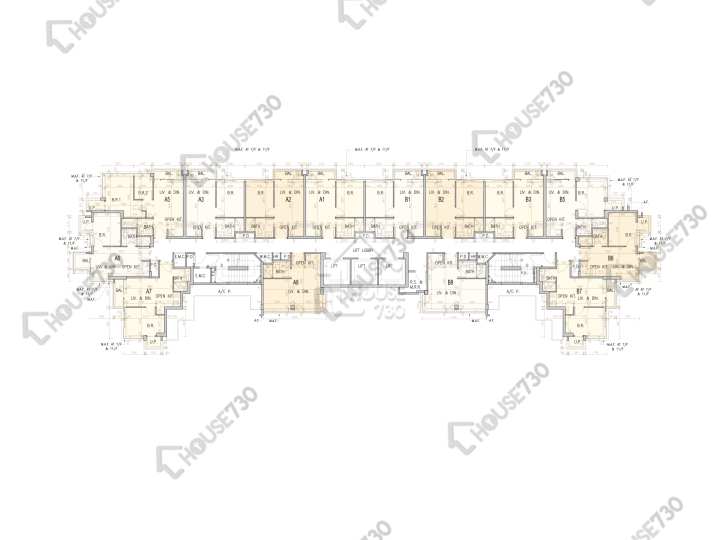 One Soho 平面图 One Soho 5-11楼 楼层平面图 - House730