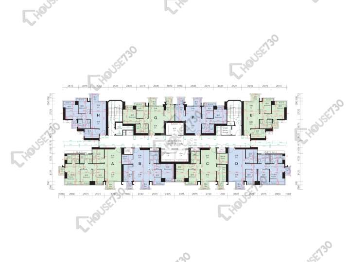 逸峯 平面图 逸峯 5座 6-11楼 楼层平面图 - House730