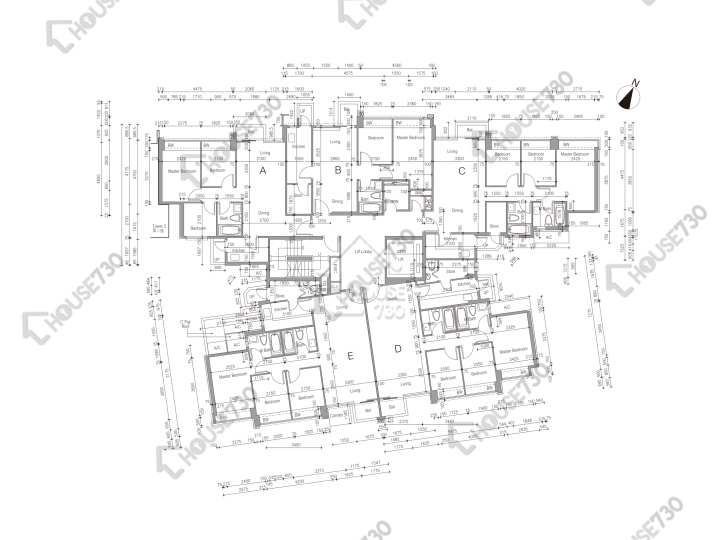 溱林 平面圖 溱林 3座 1樓 樓層平面圖 - House730