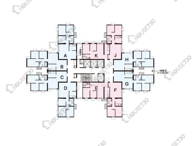 悅湖山莊 平面圖 悅湖山莊 10座 1-28樓 樓層平面圖 - House730
