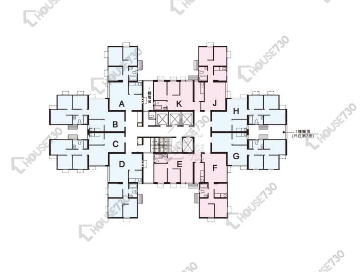 悅湖山莊 平面圖 悅湖山莊 10座 1-28樓 樓層平面圖 - House730