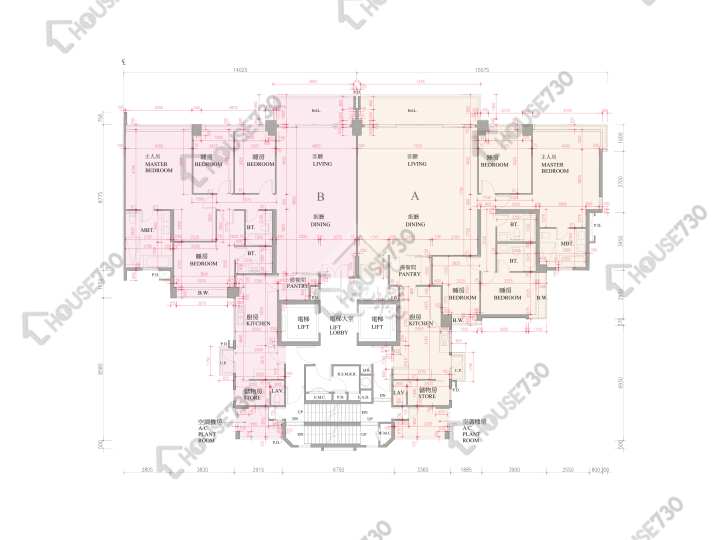逸珑湾 平面图 逸珑湾 I 大厦1座 16楼 楼层平面图 - House730