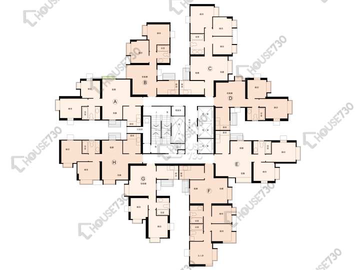 新都廣場 平面圖 新都廣場 3座 4-28樓 樓層平面圖 - House730