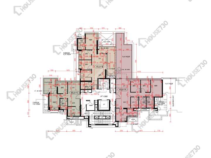 爾巒 平面圖 爾巒 珍諾華大道 5座 1樓 樓層平面圖 - House730