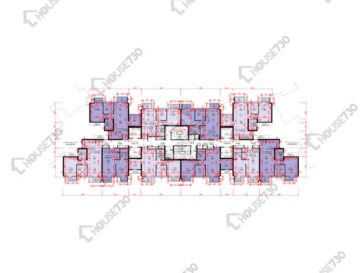 天鑽 平面圖 天鑽 8座 2-3,5-13,15-18,19樓 樓層平面圖 - House730