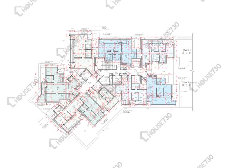 柏傲莊 平面圖 柏傲莊 1期 2座 (2A) 7樓 樓層平面圖 - House730