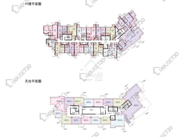 帝御 平面圖 帝御 2期 帝御‧星濤 2座 19樓 樓層平面圖 - House730