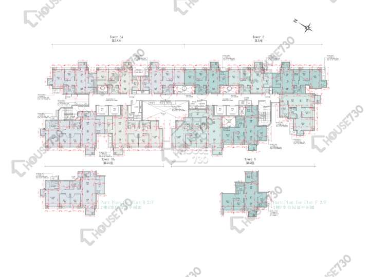 Napa 平面圖 Napa 5A座 2-3,5-8,9樓 樓層平面圖 - House730