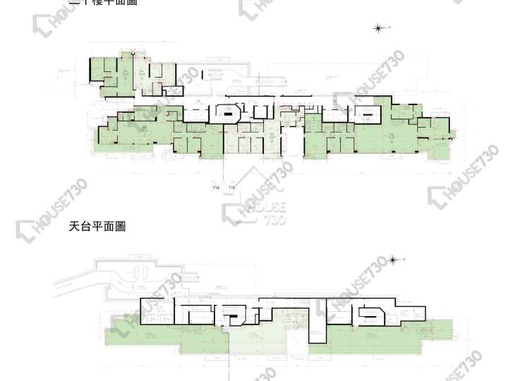 上源 平面圖 上源 1A座 20樓 樓層平面圖 - House730