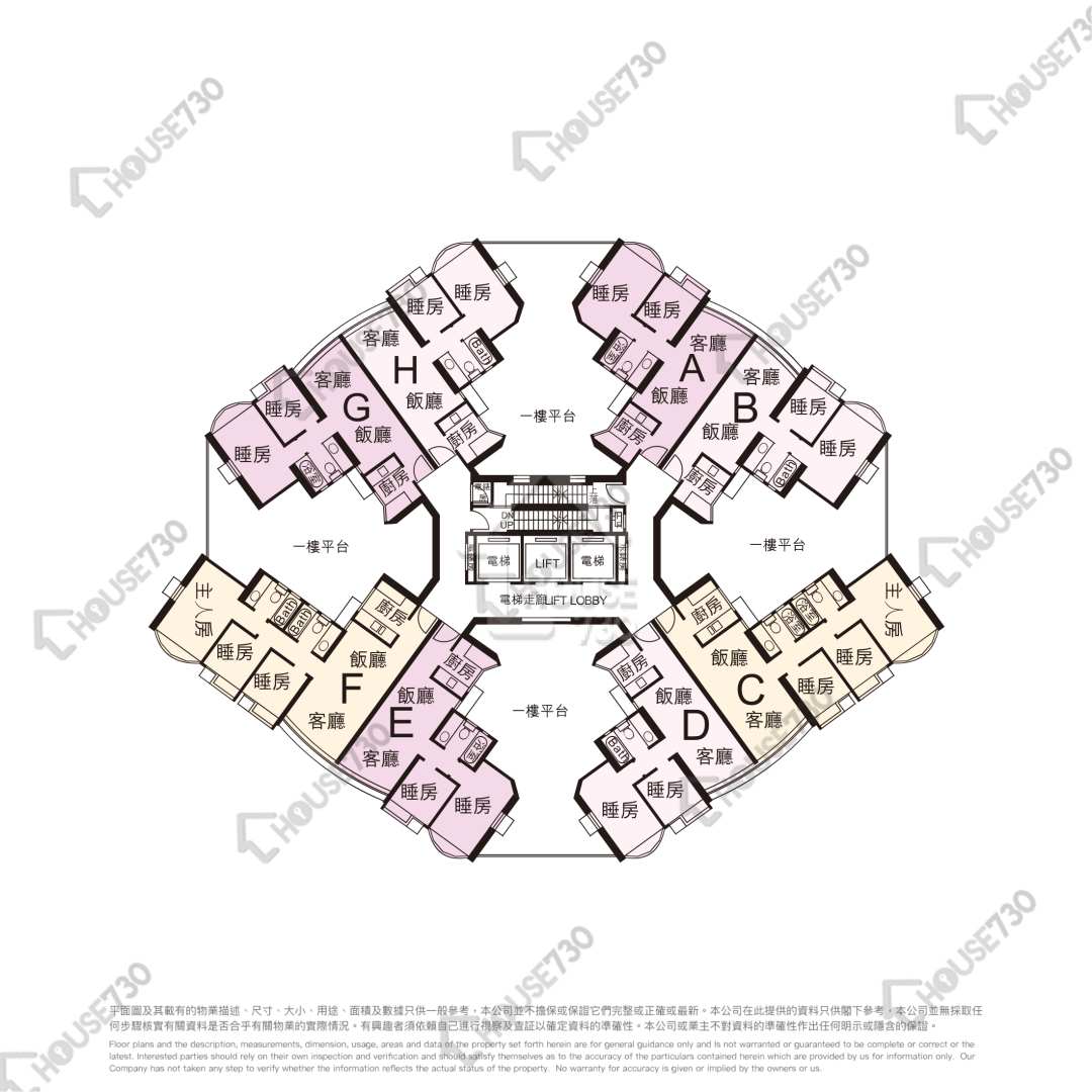 Tuen Mun North CHELSEA HEIGHTS Lower Floor Floor Plan 1期-3座-高層/中層/低層 House730-6864375