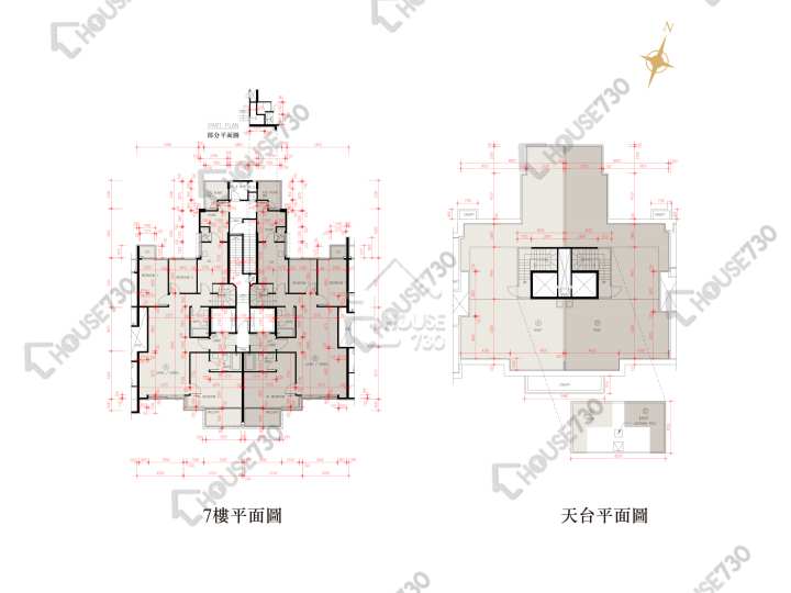 星岸 平面圖 星岸 3座 7樓 樓層平面圖 - House730