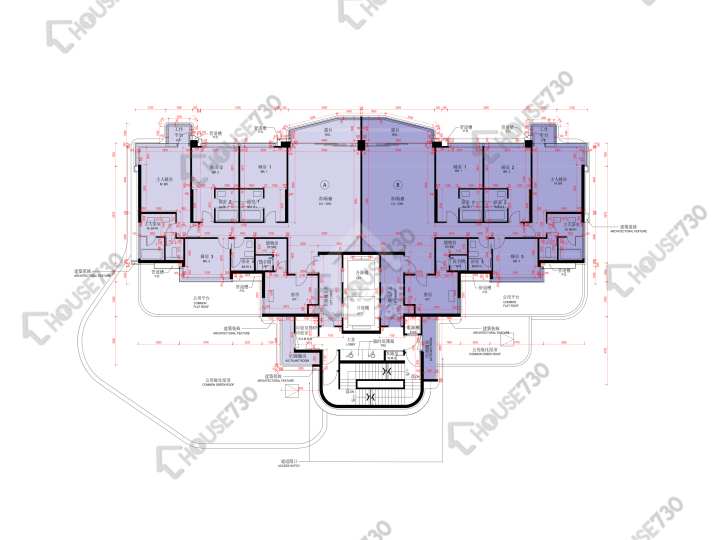 維港1號 平面圖 維港1號 迎海大宅 1樓 樓層平面圖 - House730