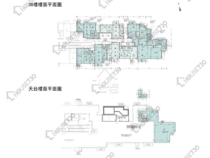 龍譽 平面圖 龍譽 2B座 38樓 樓層平面圖 - House730