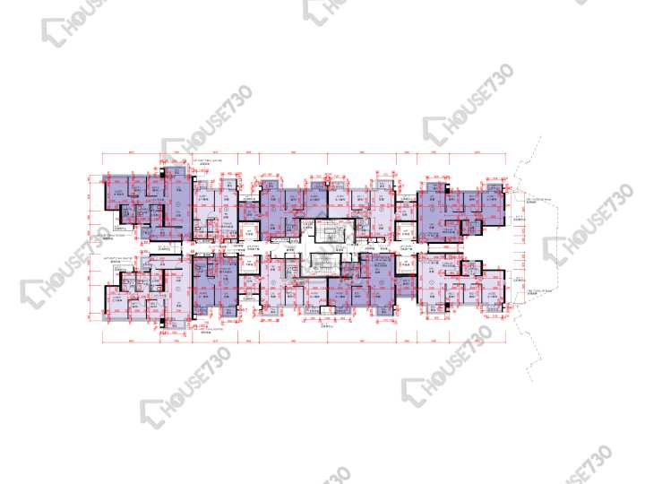 天鑽 平面圖 天鑽 1座 2-3樓 樓層平面圖 - House730
