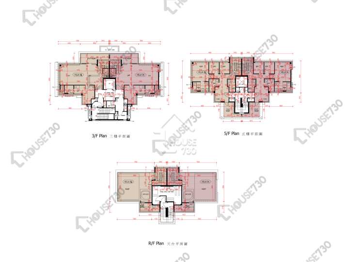 爾巒 平面圖 爾巒 茵娜大道 1座 3樓 樓層平面圖 - House730
