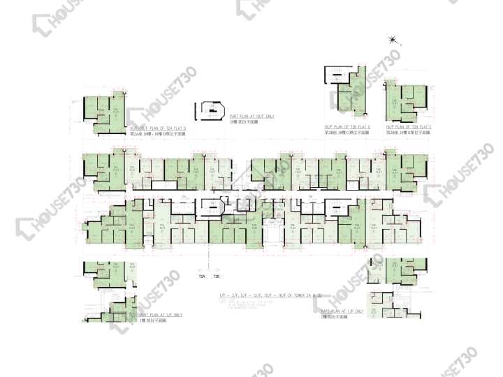 上源 平面圖 上源 2A座 1-3,5-12,15-17,18樓 樓層平面圖 - House730