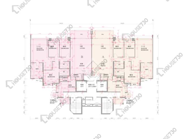 逸珑湾 平面图 逸珑湾 I 大厦2座 16楼 楼层平面图 - House730