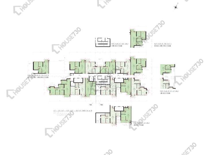 上源 平面圖 上源 5A座 1-3,5-12,15-17,18樓 樓層平面圖 - House730