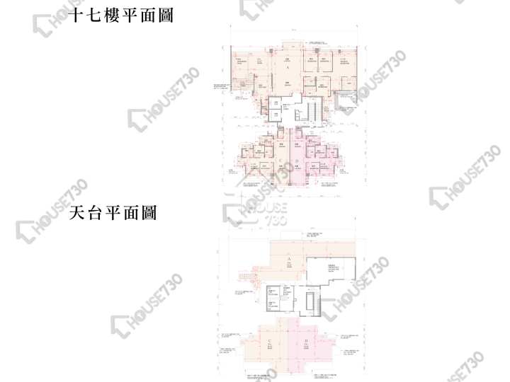 逸瓏灣 平面圖 逸瓏灣 II 大廈12座 17樓 樓層平面圖 - House730