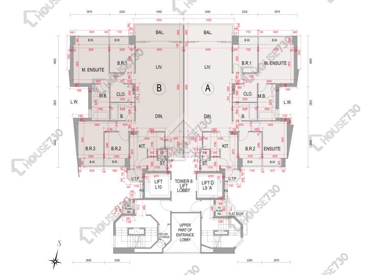 One Mayfair Floor Plans One Mayfair Tower 6 1/F Floor Plan - House730