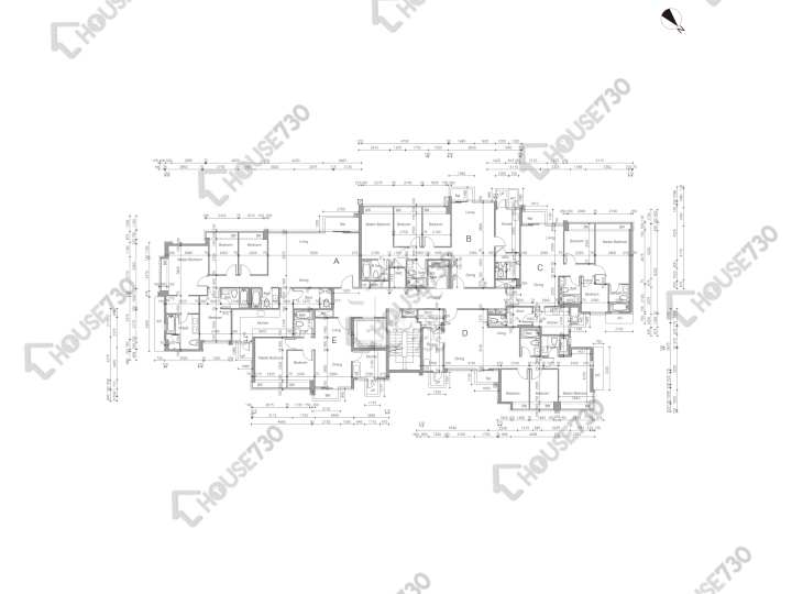 溱林 平面圖 溱林 12座 2樓 樓層平面圖 - House730