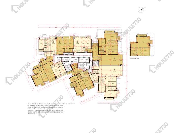 泓碧 平面圖 泓碧 1座 2-3,5-12,15樓 樓層平面圖 - House730