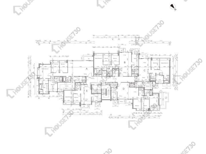 溱林 平面圖 溱林 12座 1樓 樓層平面圖 - House730