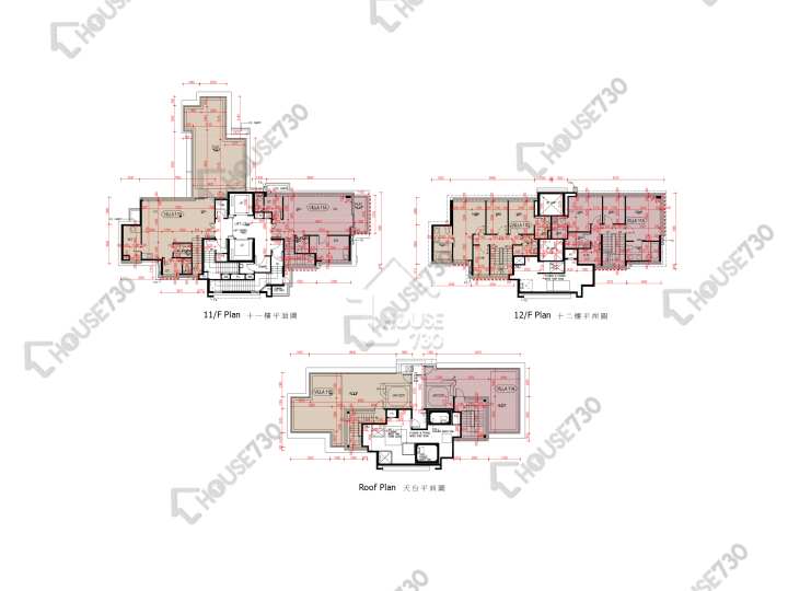 爾巒 平面圖 爾巒 菲利提諾大道 7座 11樓 樓層平面圖 - House730