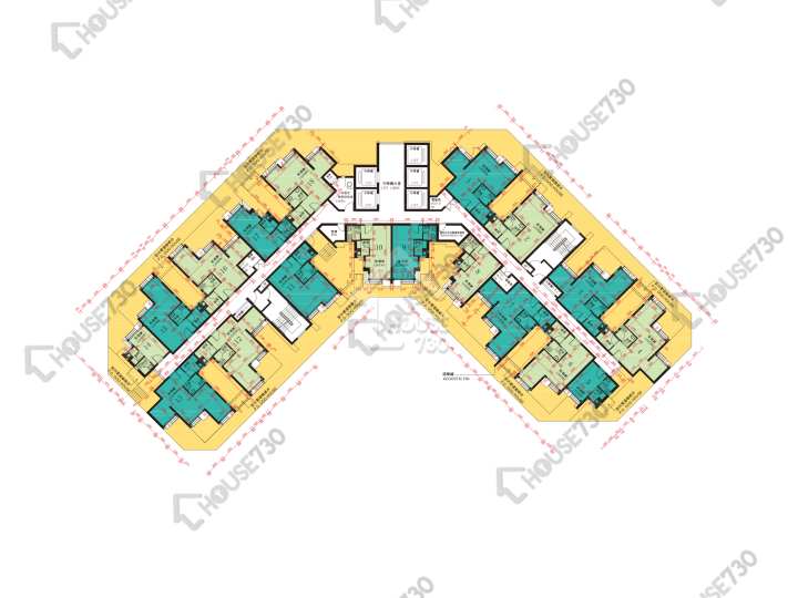 麗翠苑 平面圖 麗翠苑 2座 (麗榕閣) 1樓 樓層平面圖 - House730