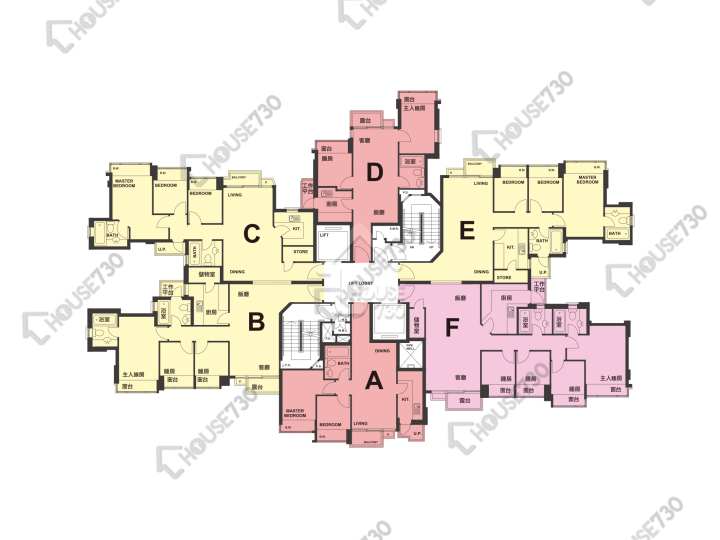 尚城 平面圖 尚城 5座 5-12,15-23,25樓 樓層平面圖 - House730