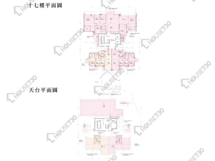 逸珑湾 平面图 逸珑湾 I 大厦18座 17楼 楼层平面图 - House730