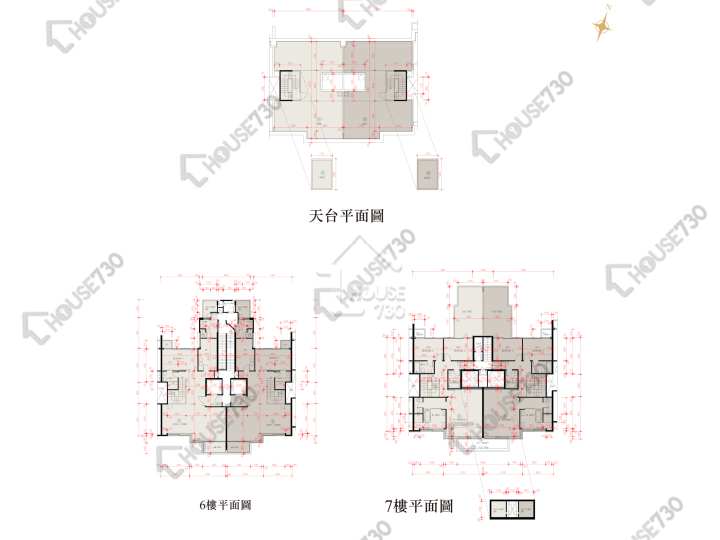 星岸 平面圖 星岸 2座 6樓 樓層平面圖 - House730