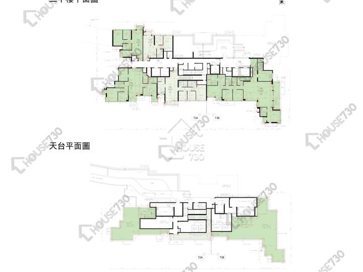 上源 平面圖 上源 3A座 20樓 樓層平面圖 - House730