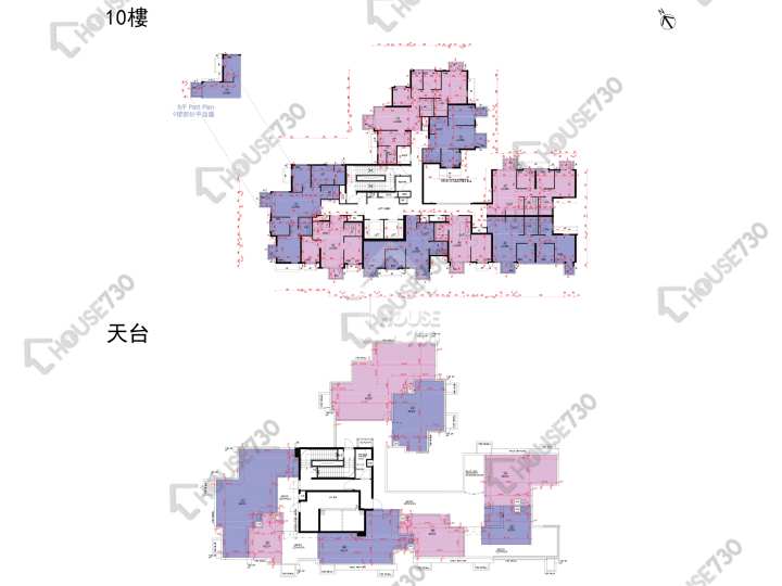 Wetland Seasons Park 平面圖 Wetland Seasons Park 3期 1座 10樓 樓層平面圖 - House730