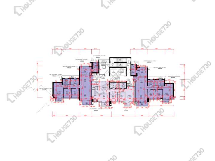 天鑽 平面圖 天鑽 6座 3,5-13,15-18,19樓 樓層平面圖 - House730
