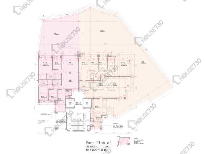 逸瓏灣 平面圖 逸瓏灣 II 大廈5座 1樓 樓層平面圖 - House730