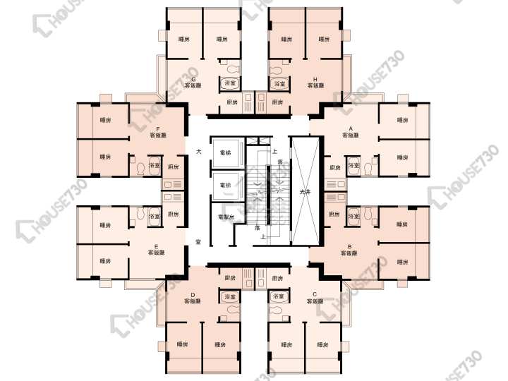 萬豐大廈 平面圖 萬豐大廈 4-19樓 樓層平面圖 - House730