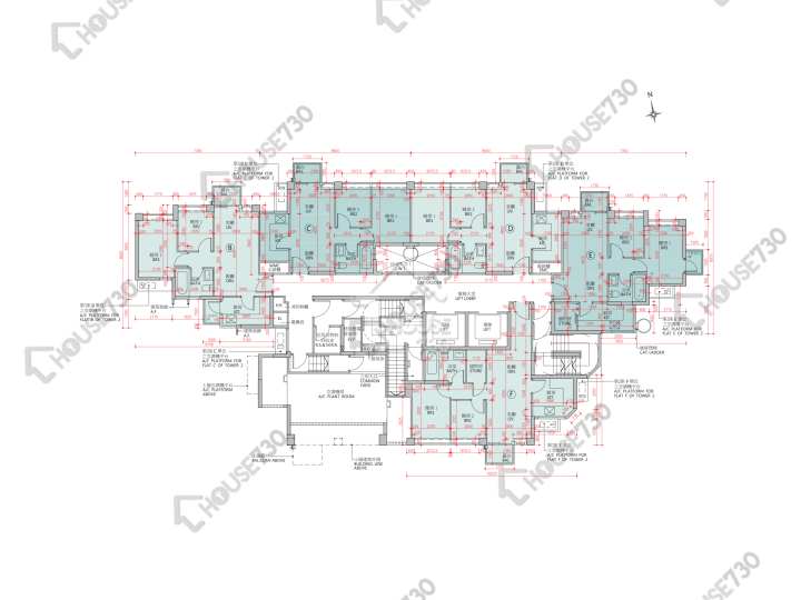 Napa 平面圖 Napa 2座 1樓 樓層平面圖 - House730