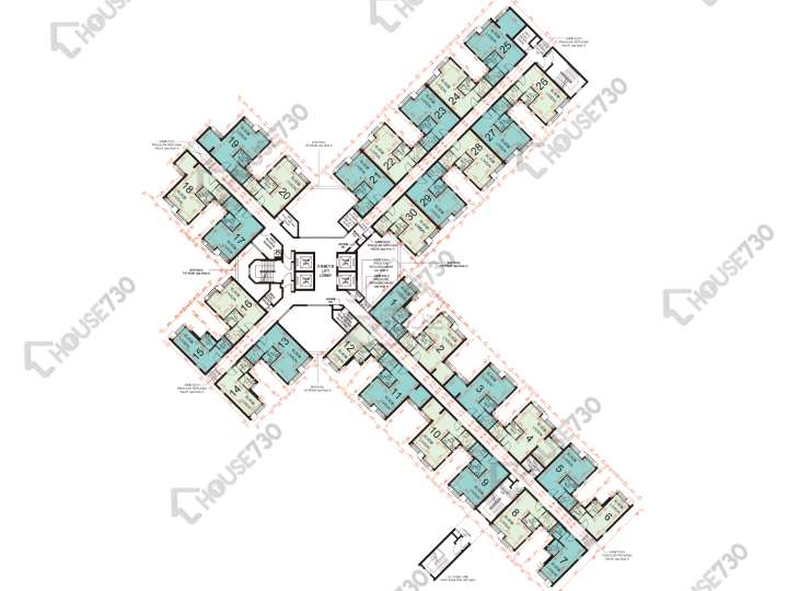 雍明苑 平面圖 雍明苑 A座 (潤明閣) 2-12樓 樓層平面圖 - House730