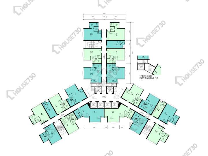 華貴邨 平面圖 華貴邨 華賢樓 (5座) 2-34樓 樓層平面圖 - House730