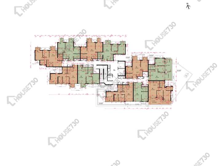 Wetland Seasons Park 平面圖 Wetland Seasons Park 1期 17座 1樓 樓層平面圖 - House730