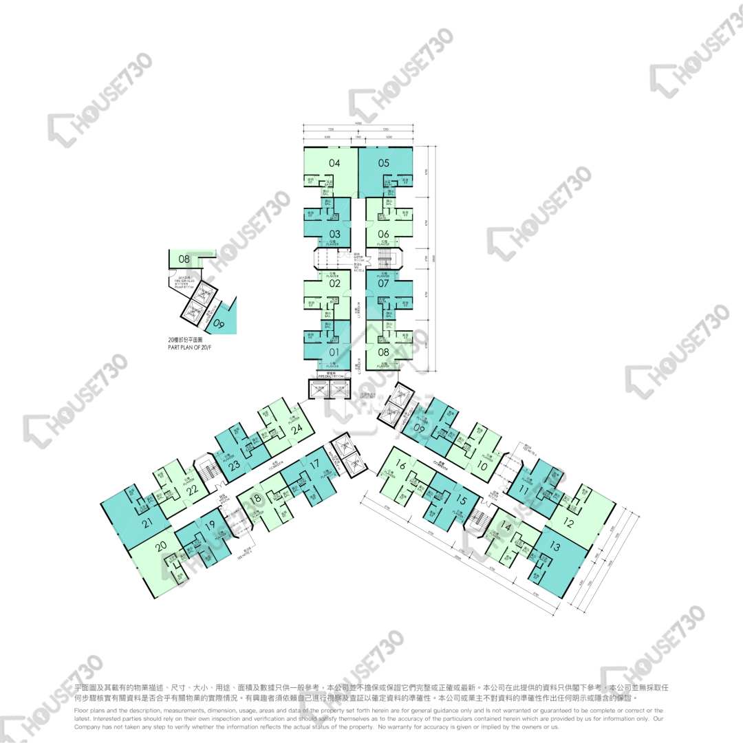Ap Lei CHau LEI TUNG ESTATE Upper Floor Floor Plan 東昇樓-高層/中層/低層 House730-6248827