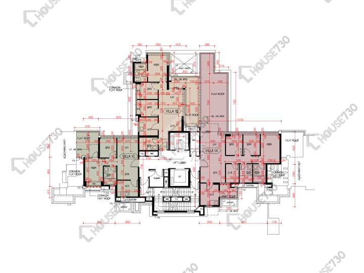 爾巒 平面圖 爾巒 珍諾華大道 6座 1樓 樓層平面圖 - House730