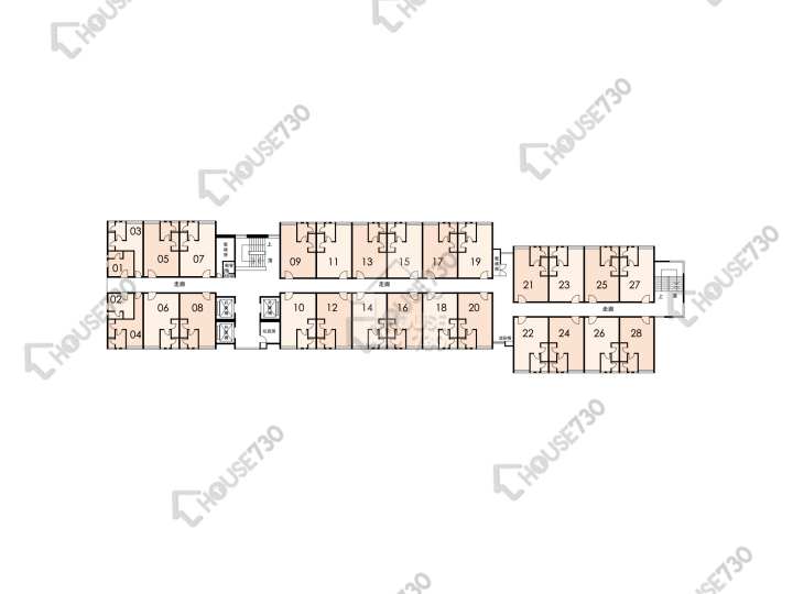 太和邨 平面圖 太和邨 亨和樓 (12座) 2-22樓 樓層平面圖 - House730